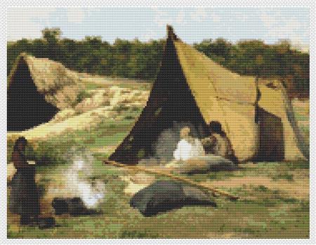 Indian Camp - Art of Stitch, The