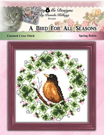A Bird For All Seasons Spring Robin - Kitty & Me Designs