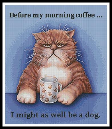 Before My Morning Coffee - Artecy Cross Stitch