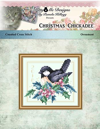 Christmas Chickadee Ornament - Kitty & Me Designs