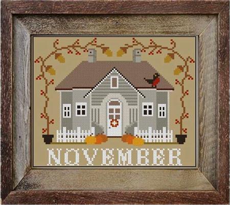 I'll Be Home Series, November Cottage - Twin Peak Primitives