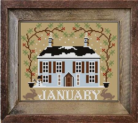 I'll Be Home Series, January Cottage - Twin Peak Primitives