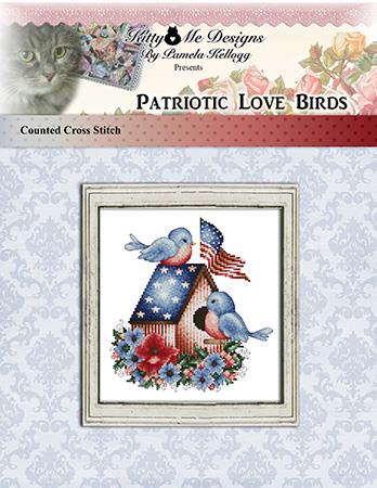 Patriotic Love Birds - Kitty & Me Designs