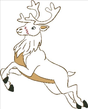 Reindeer Silhouette - Charting Creations
