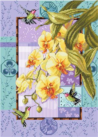 Orchids And Hummingbirds - Kooler Design Studio