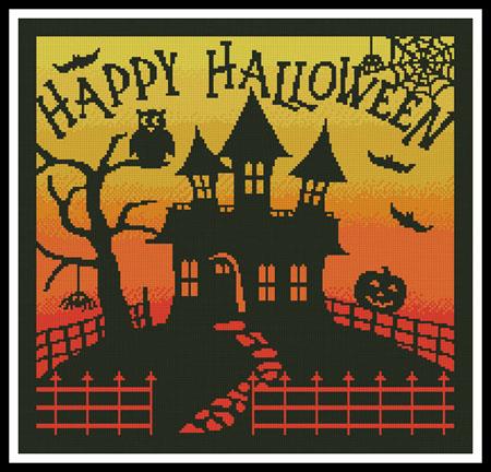 Halloween House Square - Artecy Cross Stitch