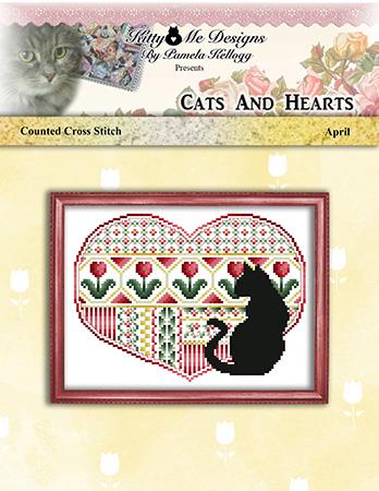 Cats And Hearts April - Kitty & Me Designs