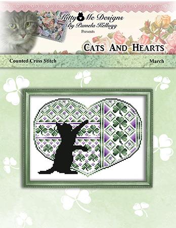 Cats And Hearts March - Kitty & Me Designs