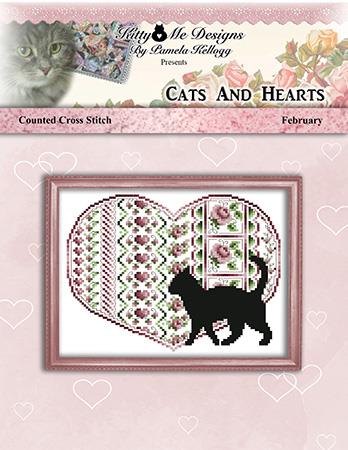 Cats And Hearts February - Kitty & Me Designs