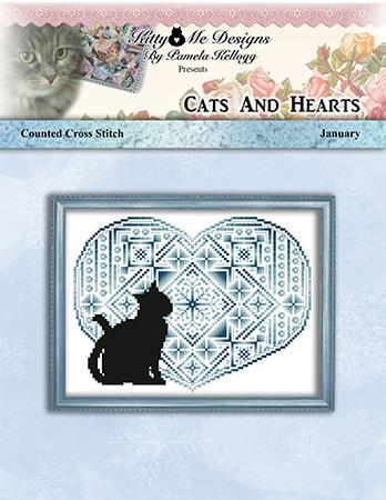 Cats And Hearts January - Kitty & Me Designs