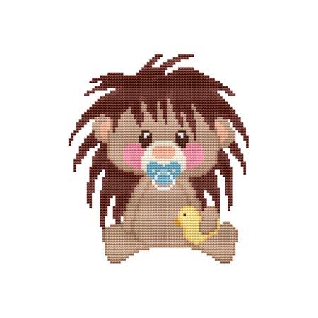 Baby Hedgehog Duck - Cross Stitch Wonders