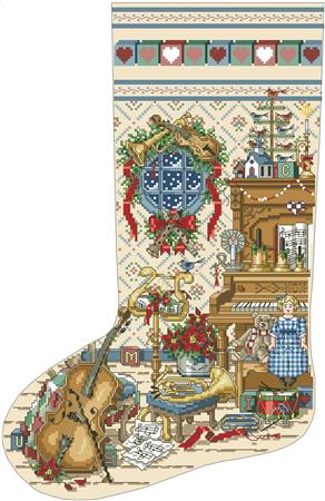 Music Room Heirloom Stocking - Kooler Design Studio