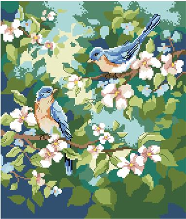Spring Bluebirds - Kooler Design Studio