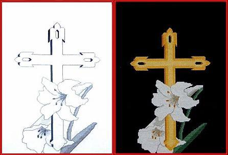 Cross With Lilies - Linda Jeanne Jenkins