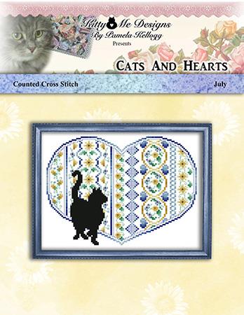 Cats And Hearts July - Kitty & Me Designs