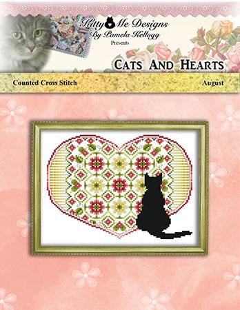 Cats And Hearts August - Kitty & Me Designs