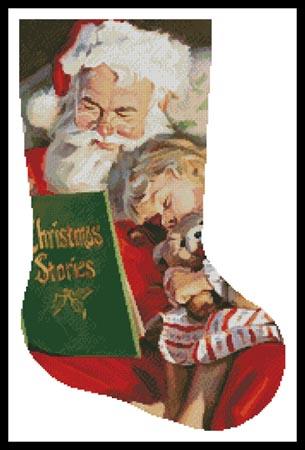 Christmas Stories Stocking (Right) - Artecy Cross Stitch