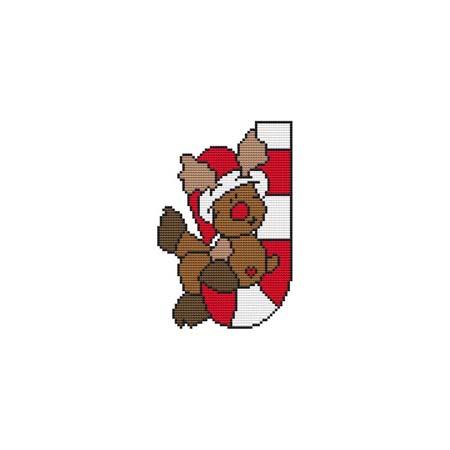 Reindeer Candy Cane Critter - Cross Stitch Wonders