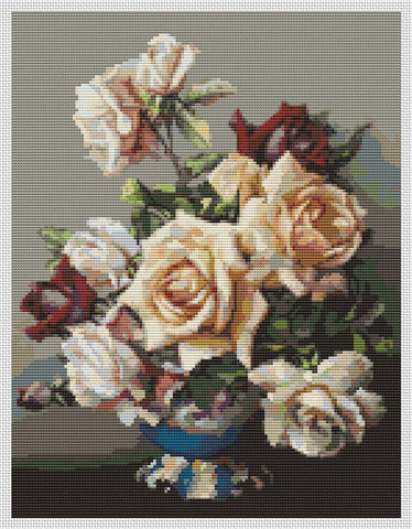Vase Of Roses - Art of Stitch, The