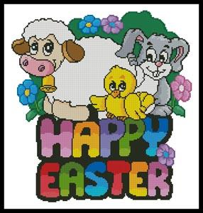 Cute Happy Easter - Artecy Cross Stitch