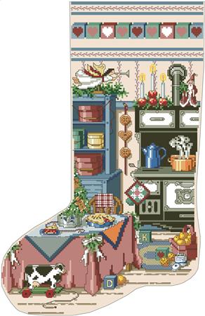Holiday Kitchen Heirloom Stocking - Kooler Design Studio
