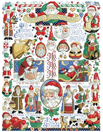 Santa Christmas Sampler - Kooler Design Studio