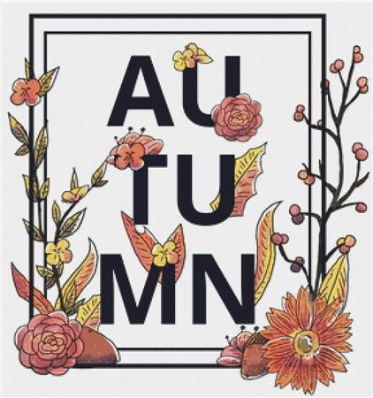 Autumn Frame - X Squared Cross Stitch