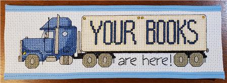 Your Books Are Here (BLUE) - Rogue Stitchery