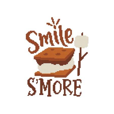 Smile Smore - Cross Stitch Wonders