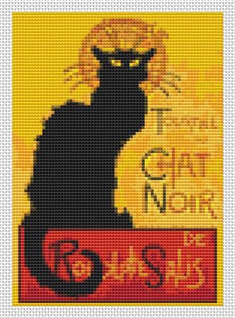 Chat Noir (Mini Chart) - Art of Stitch, The