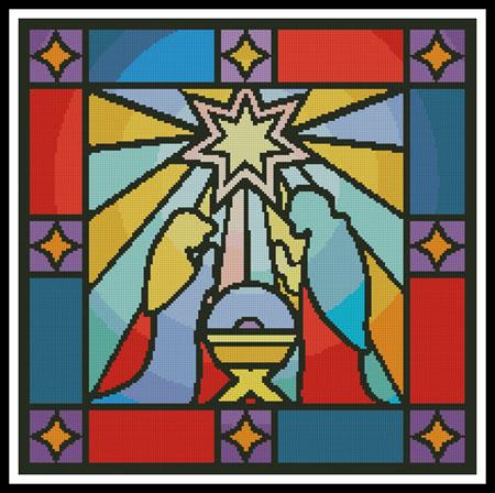 Stained Glass Nativity - Artecy Cross Stitch