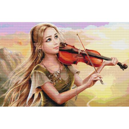 Music Of Sunrise Portrait by Esmira - Paine Free Crafts