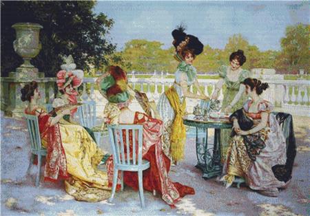Parisian Tea Party - X Squared Cross Stitch