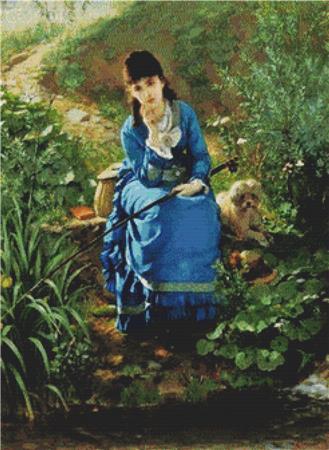 A Rest By The Pool - X Squared Cross Stitch