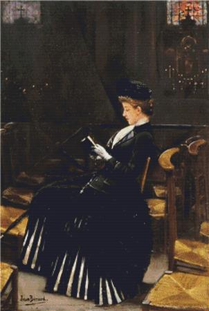 A Woman At Prayer - X Squared Cross Stitch