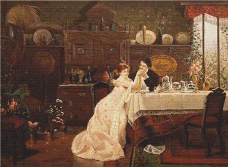 Blick in Ein Großbürgerliches Interieur - X Squared Cross Stitch