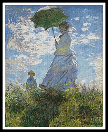 Woman With A Parasol - Artecy Cross Stitch