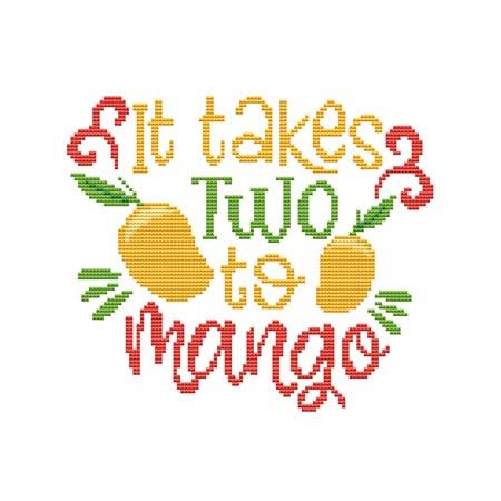 Farmers Market: It Takes Two To Mango - Cross Stitch Wonders