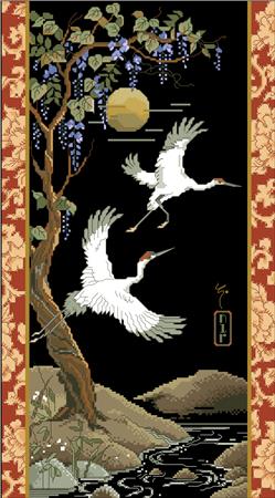 Moonlit Cranes - Kooler Design Studio