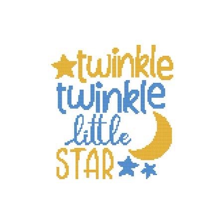 A Nursery Rhyme: Twinkle Twinkle Little Star - Cross Stitch Wonders