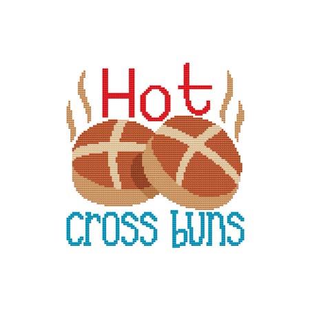 A Nursery Rhyme: Hot Cross Buns - Cross Stitch Wonders