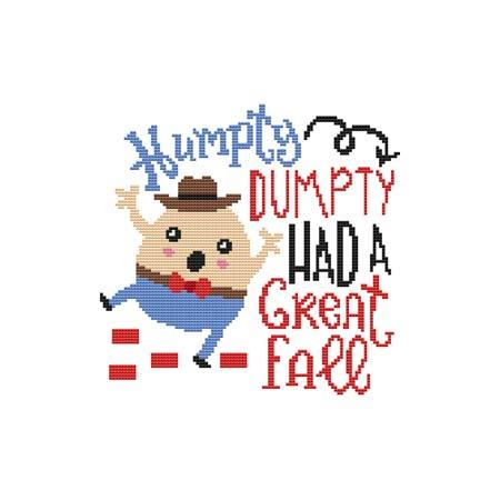 A Nursery Rhyme: Humpty Dumpty - Cross Stitch Wonders