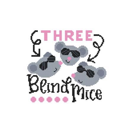 A Nursery Rhyme: Three Blind Mice - Cross Stitch Wonders