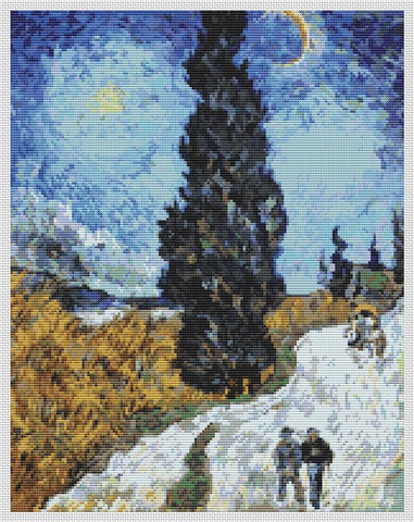 Country Road In Provence Night - Art of Stitch, The