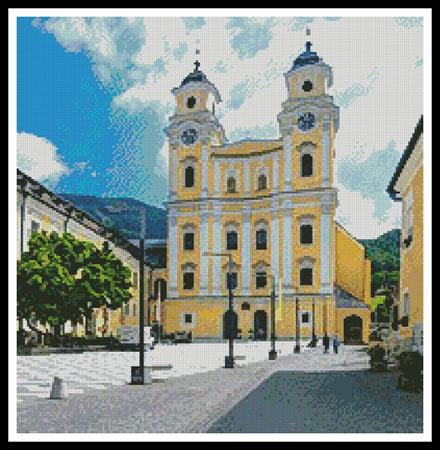 Basilica St. Michael, Mondsee, Austria (Crop) - Artecy Cross Stitch