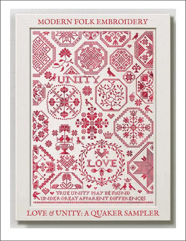 Love & Unity: A Quaker Sampler - Modern Folk Embroidery