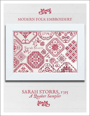 Sarah Storrs, 1795: A Quaker Sampler - Modern Folk Embroidery