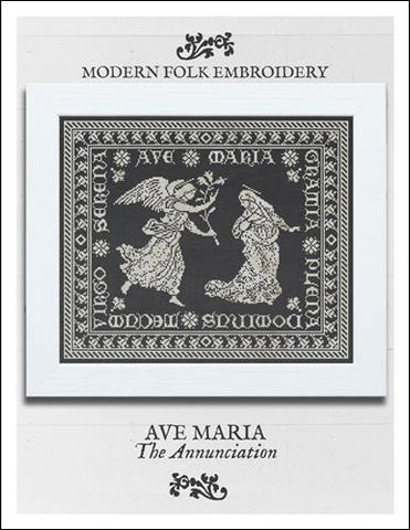 Ave Maria: The Annunciation - Modern Folk Embroidery