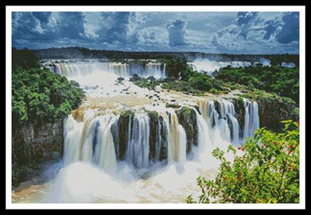 Iguaza Falls Photo - Artecy Cross Stitch