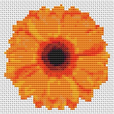 Flower Series: Orange Gerbera - Art of Stitch, The